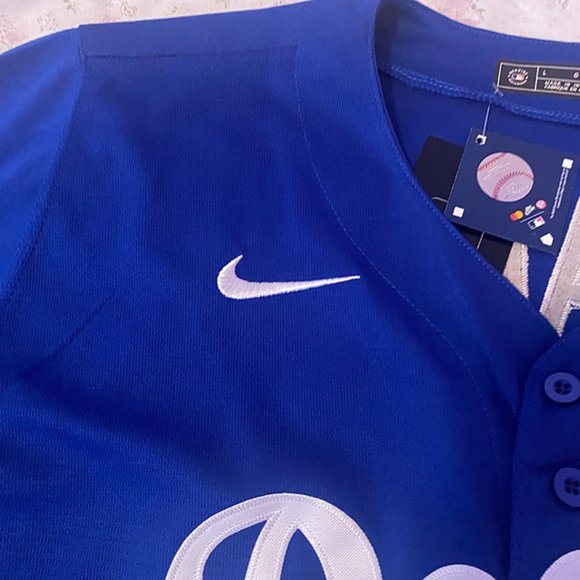 MLB Blue Los Angeles Dodgers Baseball Jersey 18# Yoshinobu Yamamoto Jersey - Picture 4 of 10